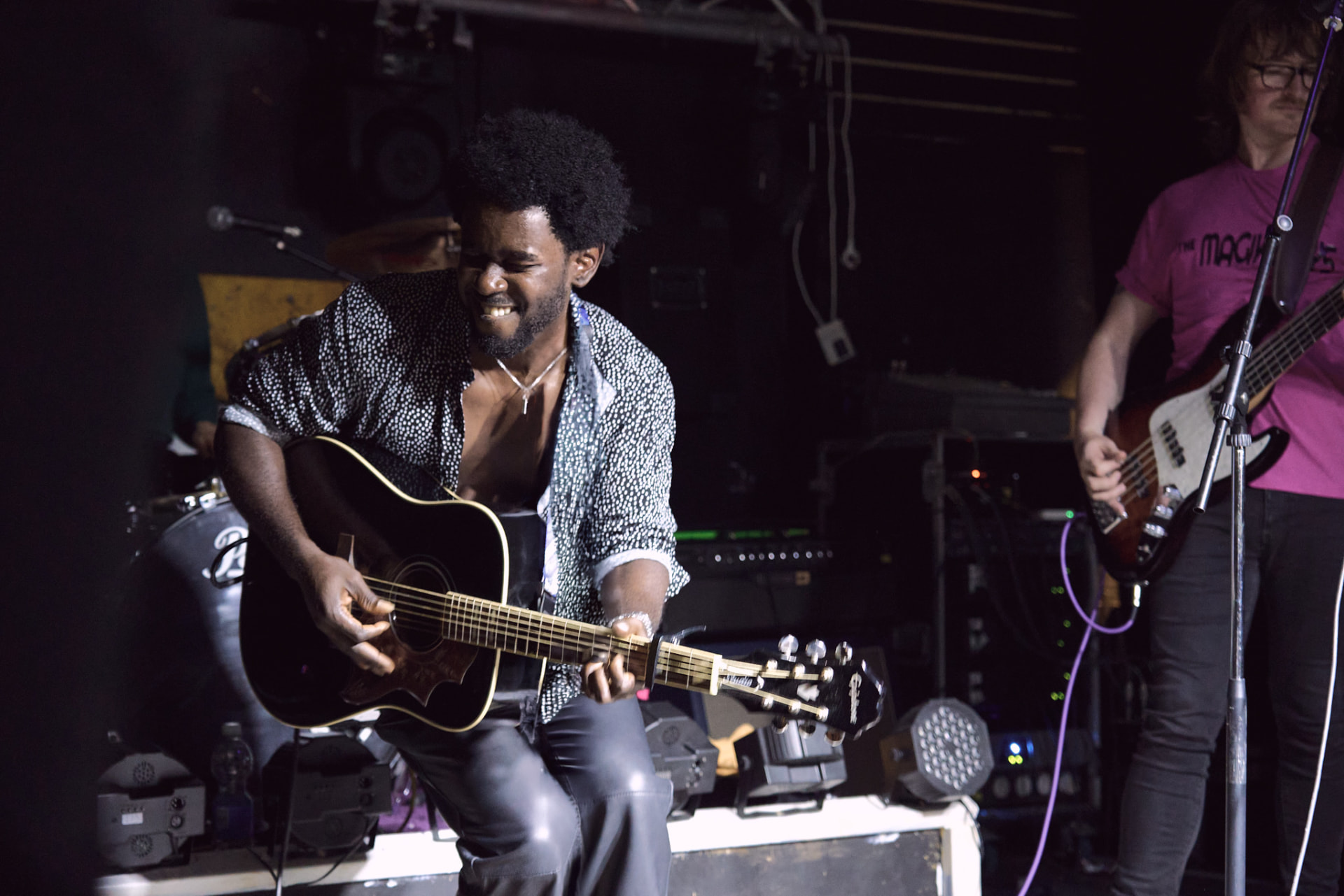 Francis Bondd performs live with The Magik Boys. Photograph: Supplied