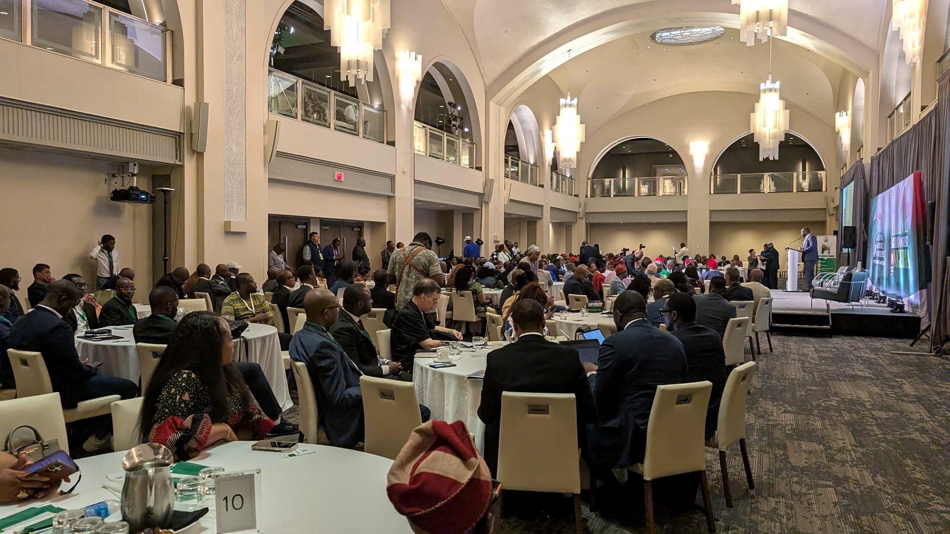 A wide view of the packed conference hall during the three-day Nigeria Diaspora Economic Conference.